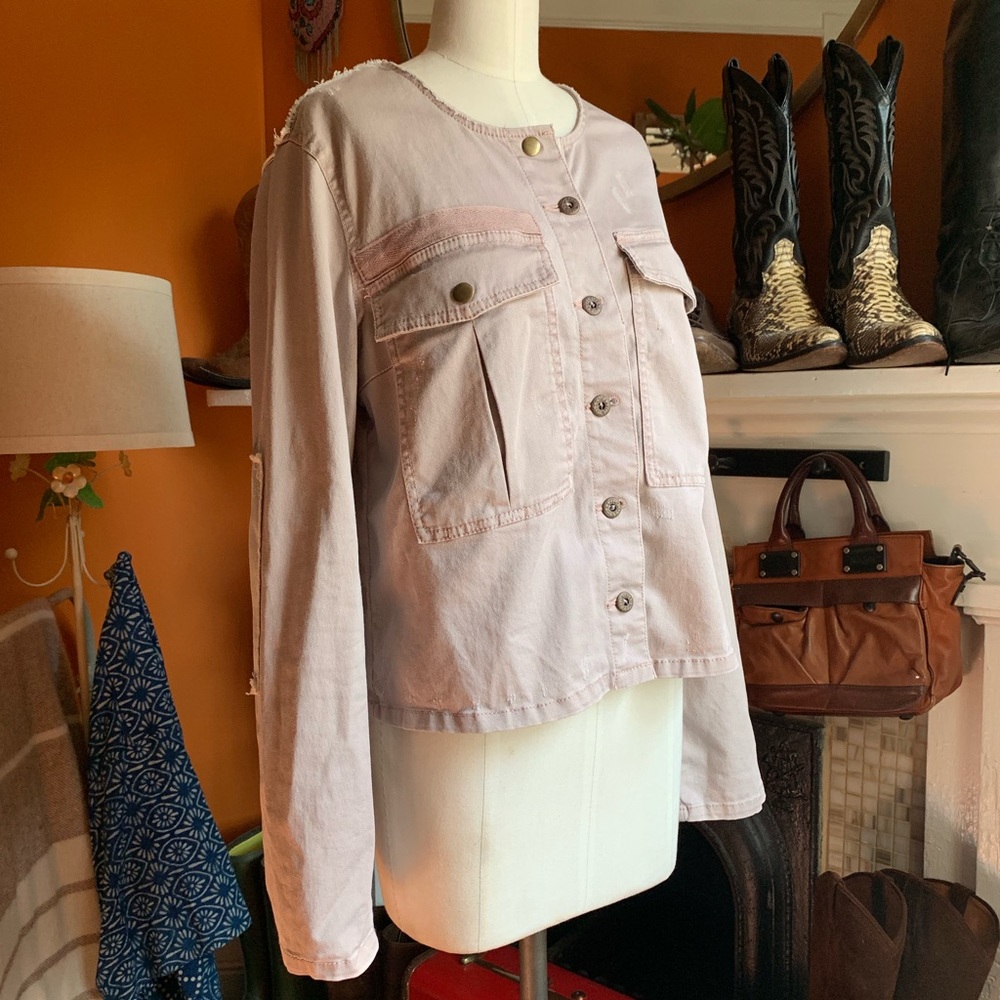 Free People Lavender Cotton Jacket